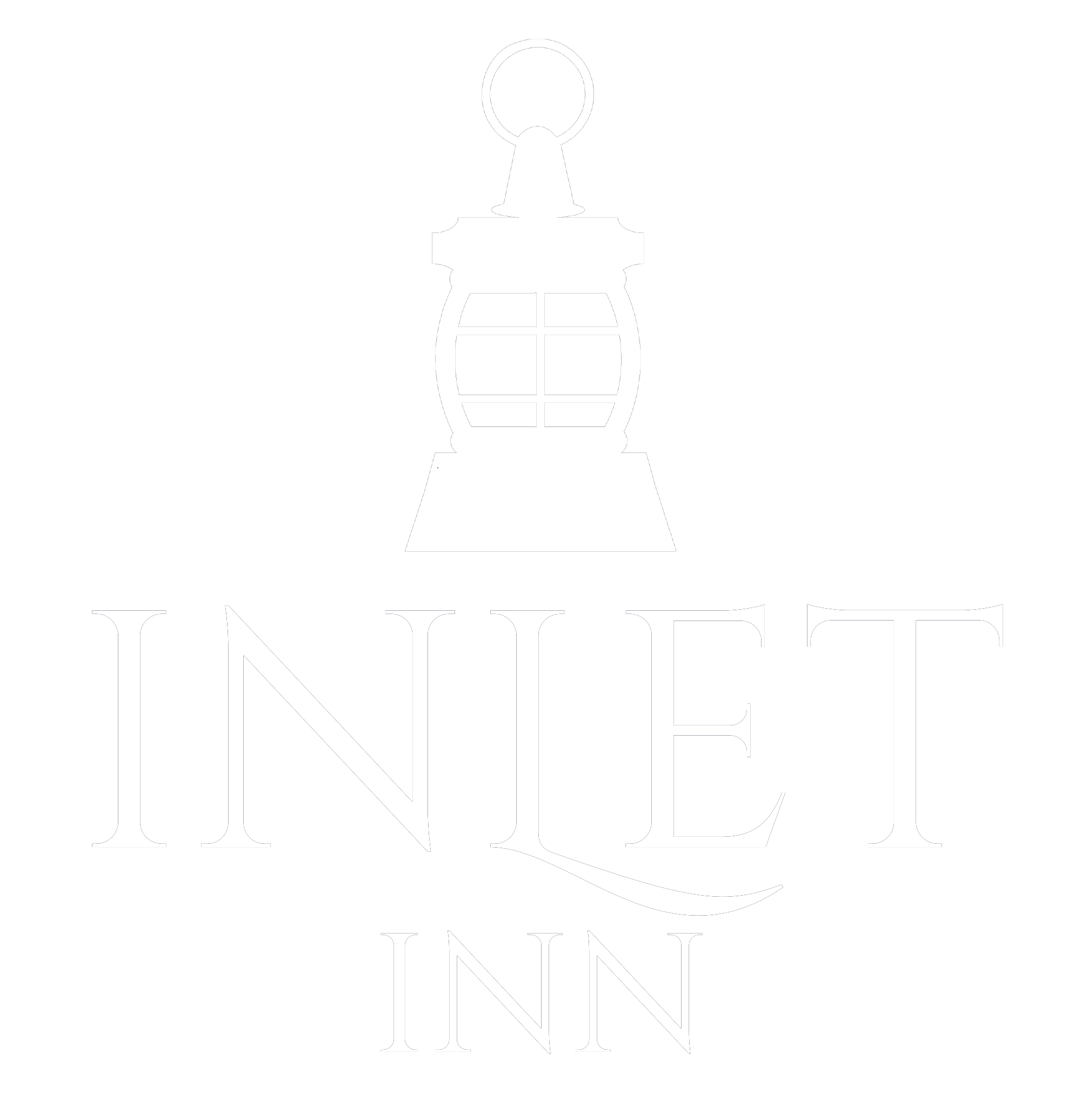 Inlet Inn logo - white Inlet Inn